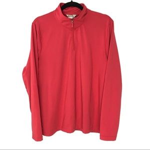 Orvis Passport Large Red Quarter Zip Poly Pullover